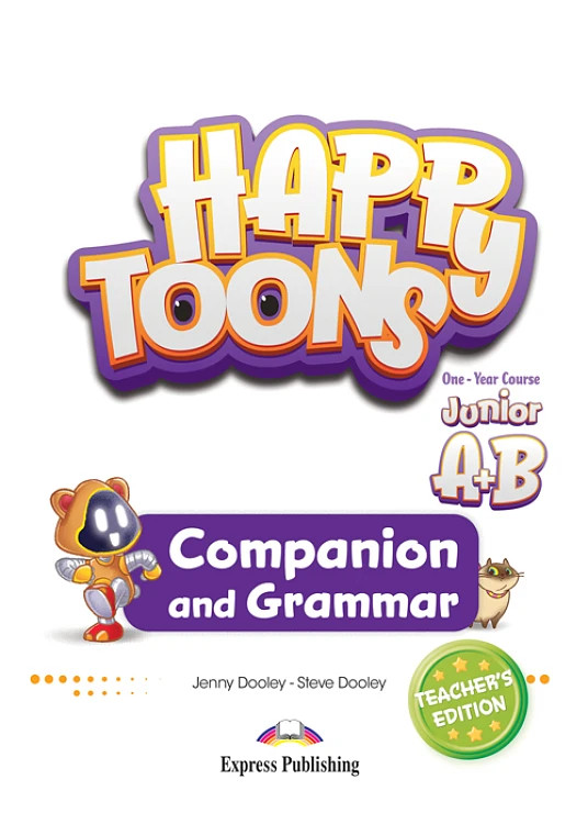 HappyToons (One-Year Course Junior A+B) -  Companion & Grammar Book Teacher’s Edition with DigiBooks app (Λεξιλόγιο & Γραμματική Καθηγητή)