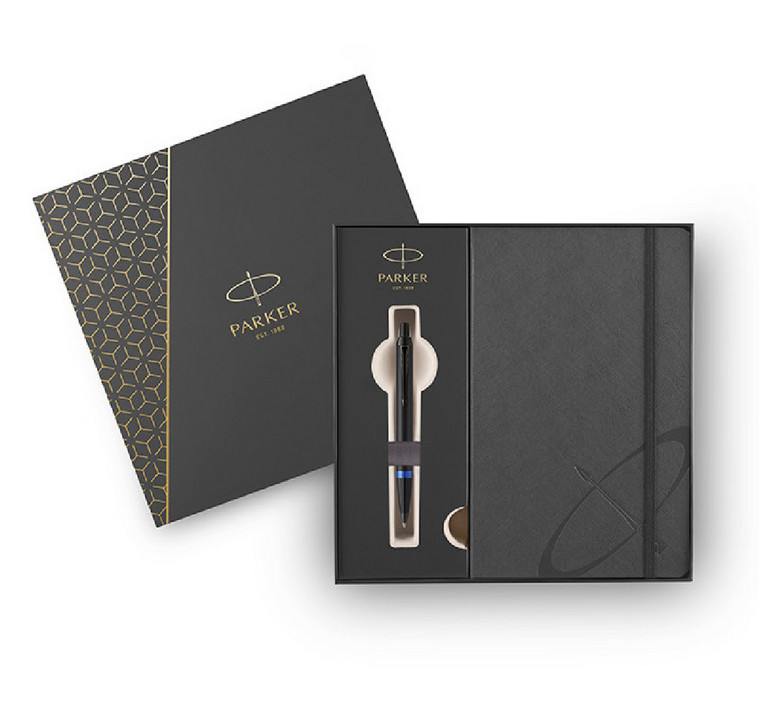 Parker IM Vibrant Rings Σετ Στυλό & Notebook (Δώρο Mαύρη Θήκη) Marine Blue