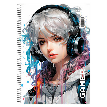 Salko Τετράδιο Σπιράλ 4 Θεμάτων (Gamer) 120 Φύλλων/240 σελίδων, 17x25cm