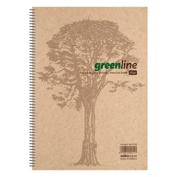 Salko Τετράδιο Σπιράλ 2 Θεμάτων/Greenline, 60 Φύλλων, 10x14cm