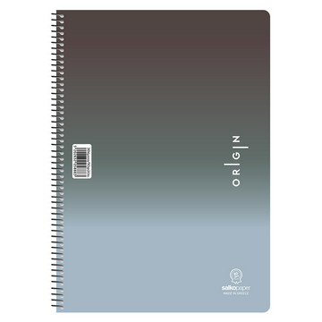 Salko Τετράδιο Σπιράλ 1 Θέμα (Origin) 30 Φύλλων/160 σελίδων, 17x25cm