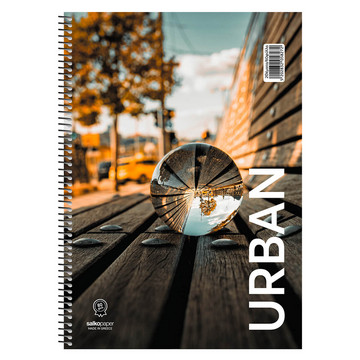 Salko Τετράδιο Σπιράλ 4 Θεμάτων (Urban) 120 Φύλλων/240 σελίδων, 17x25cm