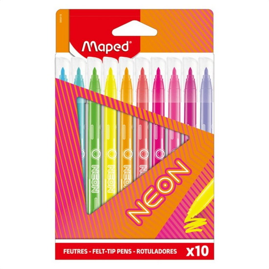 Maped Μαρκαδόροι Neon (10 Τεμάχια)