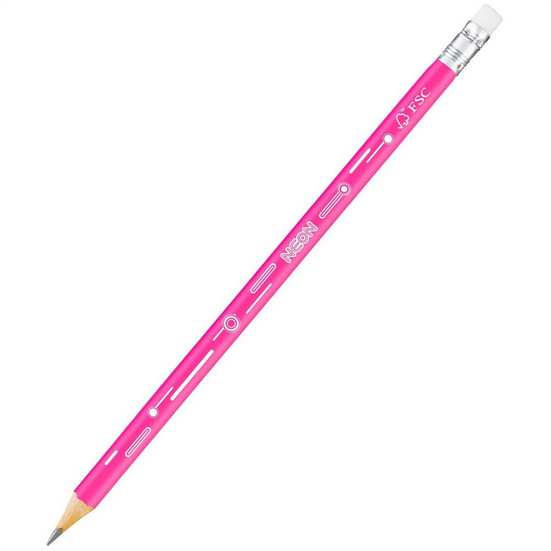 Maped Μολύβι Neon ΗΒ με γόμα (3 Χρώματα)