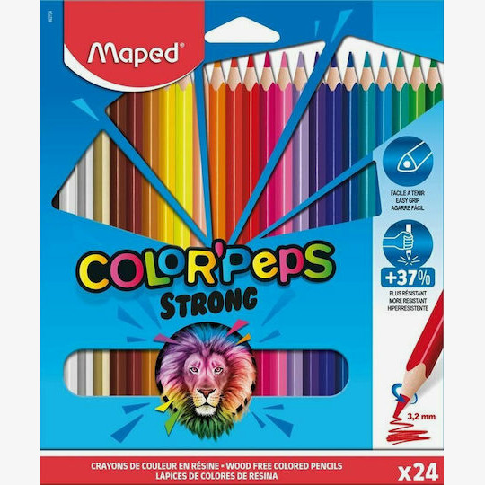 Maped Ξυλομπογιές Color Peps Strong (24τμχ)