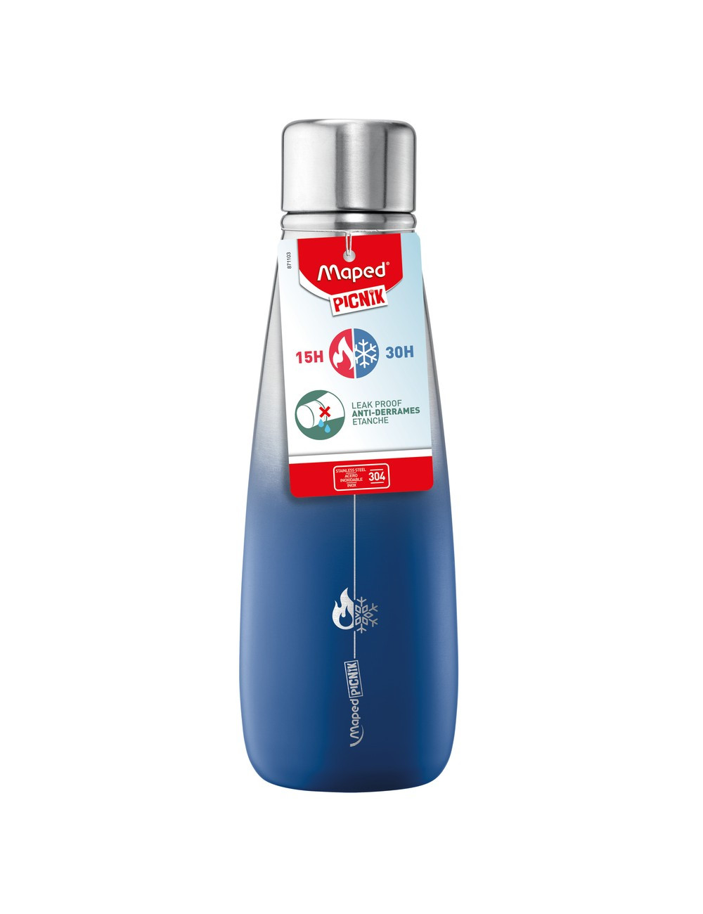 Μπουκάλι Ισοθερμικό Ανοξείδωτο Picnic Μπλε (500 ml)
