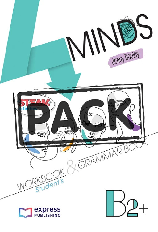 4 Minds B2+ Workbook & Grammar Book Student's (with DigiBook App)