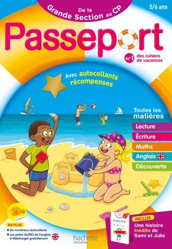 Passeport Maternelle - De la Grande Section au CP (5-6 ans) - Hachette