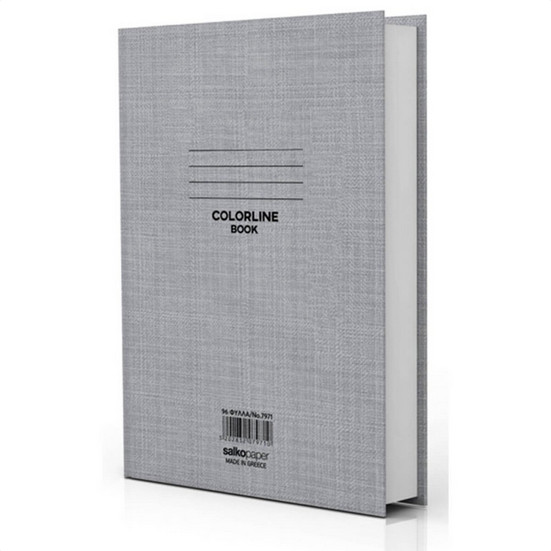 Salko Colorline Βιβλιοτετράδιa Δεμένο 17x25 (Λευκό)