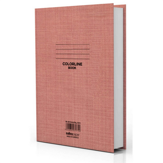 Salko Colorline Βιβλιοτετράδιa Δεμένο 17x25 (Λευκό)