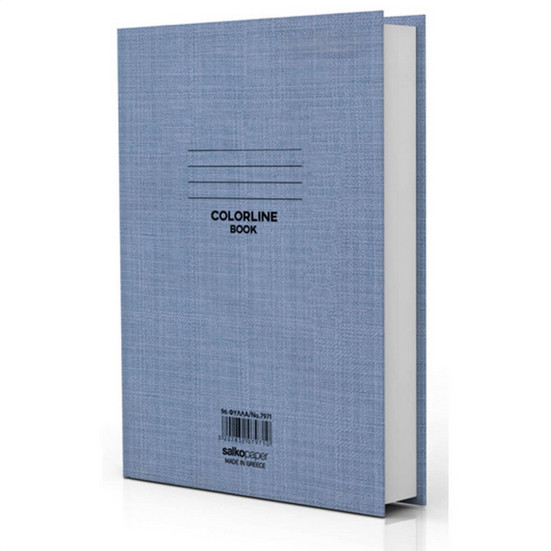 Salko Colorline Βιβλιοτετράδιa Δεμένο 17x25 (Λευκό)