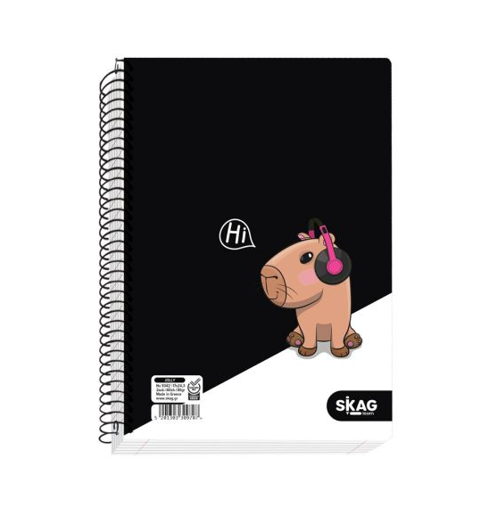 Skag Θεματικά τετράδια ''JOLLY animals'' 2 Θεμάτων Α4 (Νο9352)