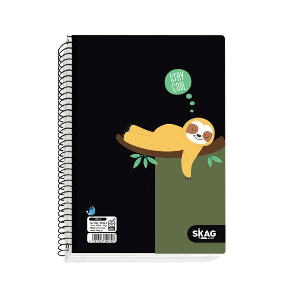 Skag Θεματικά τετράδια ''JOLLY animals'' 2 Θεμάτων Α4 (Νο9352)