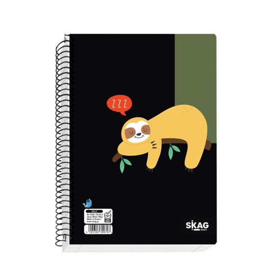 Skag Θεματικά τετράδια ''JOLLY animals'' 2 Θεμάτων Α4 (Νο9352)
