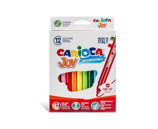 Carioca Πλενόμενοι Μαρκαδόροι Ζωγραφικής ''Joy'' 12 τμχ.