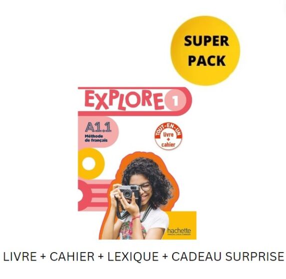 Explore Mini 1(A1.1) Super Pack (Livre + Cahier + Lexique + Cadeau Surprise)