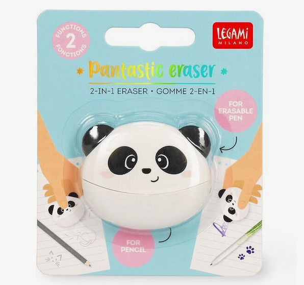 Legami Milano 2 in 1 Γόμα για Μολύβι και Στυλό (Panda)