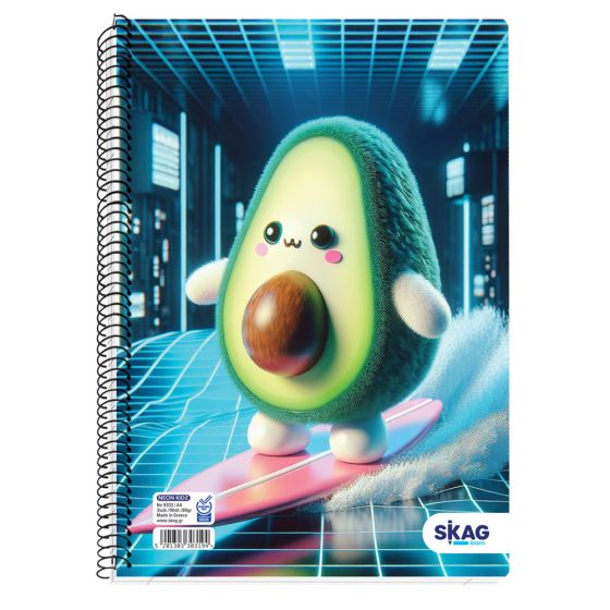 Skag Τετράδιο (Neon Kidz) 2 Θεμάτων 17x25 (Νο9322)