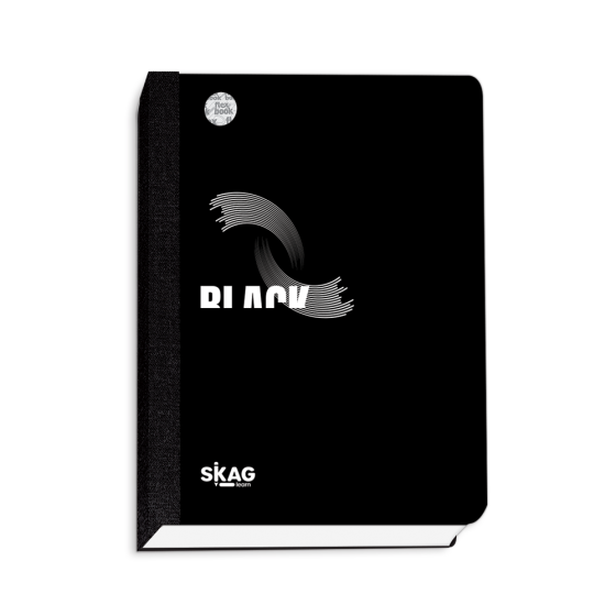 Skag Ημερολόγιο ''Flexbook'' με λάστιχο Black & White 14x21 (12μηνο)