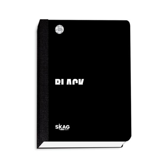 Skag Ημερολόγιο ''Flexbook'' με λάστιχο Black & White 14x21 (12μηνο)
