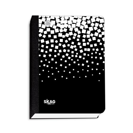 Skag Ημερολόγιο ''Flexbook'' με λάστιχο Black & White 14x21 (12μηνο)
