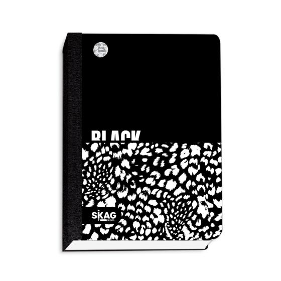Skag Ημερολόγιο ''Flexbook'' με λάστιχο Black & White 14x21 (12μηνο)