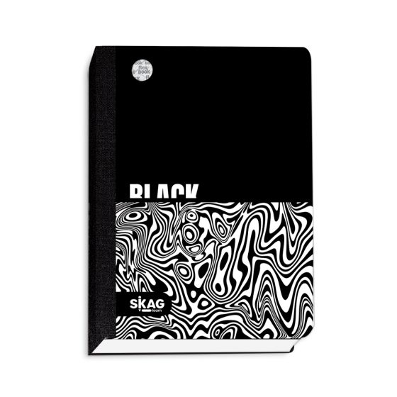 Skag Ημερολόγιο ''Flexbook'' με λάστιχο Black & White 14x21 (12μηνο)