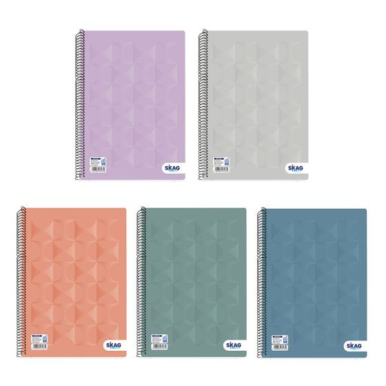 Skag(Learn) Τετράδιο Σπιράλ University Laminated 5 Θεμάτων Α4 (Νο2345)