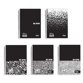 Skag Τετράδιο Σπιράλ Black&White 2 Θεμάτων 60φύλλων Α4 (Νο.9072)