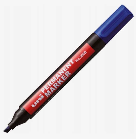 Uni-Ball Ανεξίτηλος Μαρκαδόρος No.380B (Μπλε)