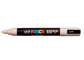 Uni Posca(Uni-Ball) Μαρκαδόρος PC-5M 1.8-2.5mm (Beige)