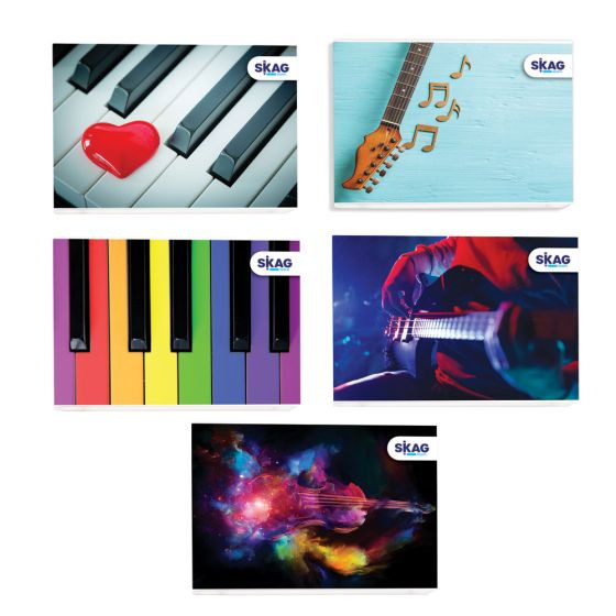 Τετράδιο Μουσικής / Music Notebook 40 φύλλων , 23x17cm