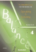 Balance 4 (Speaking & Listening) Practice Tests for CPE - Student's Book
