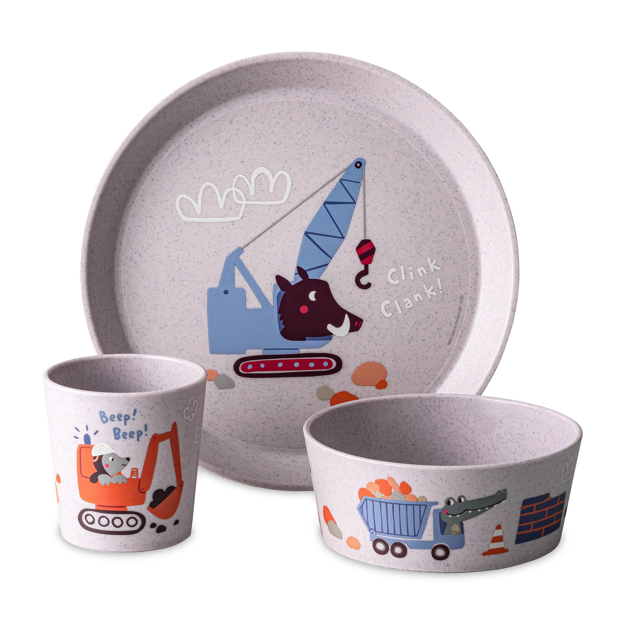 Koziol Παιδικό Σετ Φαγητού Connect Trucks