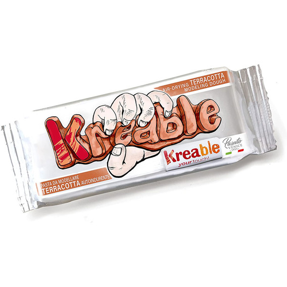 Toy Color Πηλός Air Dry Kreable 500gr (Καφέ)