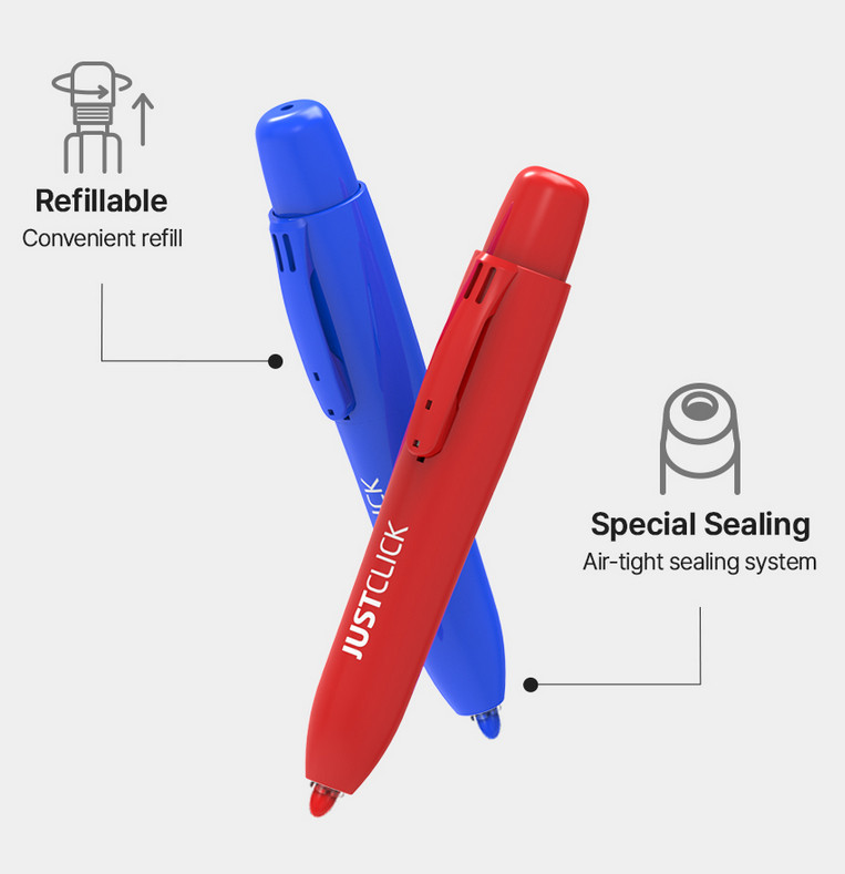 Morris Justclick Μαρκαδόρος/Permanent Marker Large 3mm (Blue)