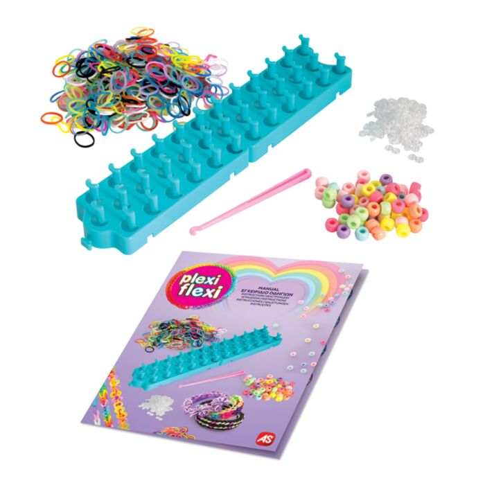 AS Company Plexi Flexi Love Αργαλειός Με 800 Λαστιχάκια & 30 Αξεσουάρ (Για 5+ Χρονών)