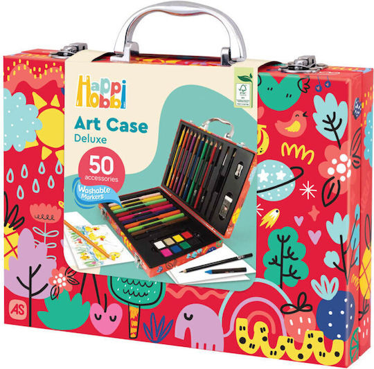 HappiHobbi Σετ Ζωγραφικής Deluxe με 100 Αξεσουάρ