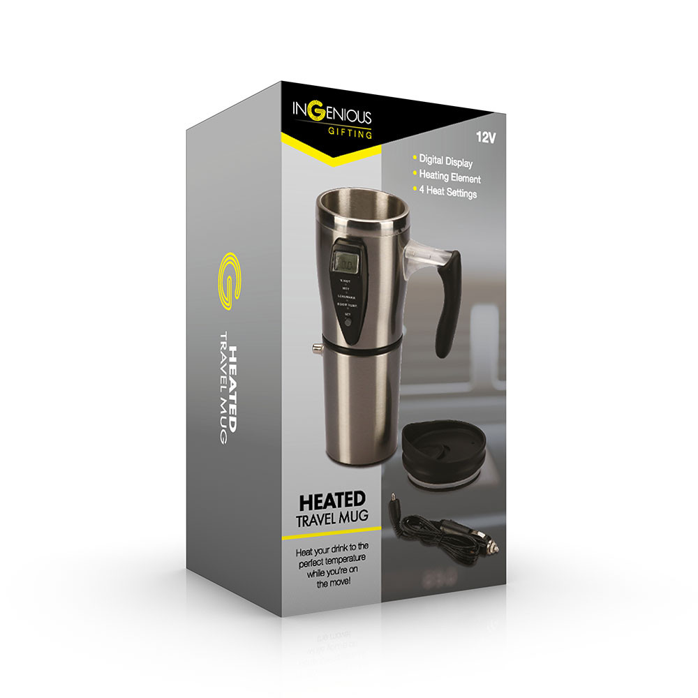 Heated Travel Mug (Το έξυπνο θερμαινόμενο ποτήρι για το αυτοκίνητο) 500 ml
