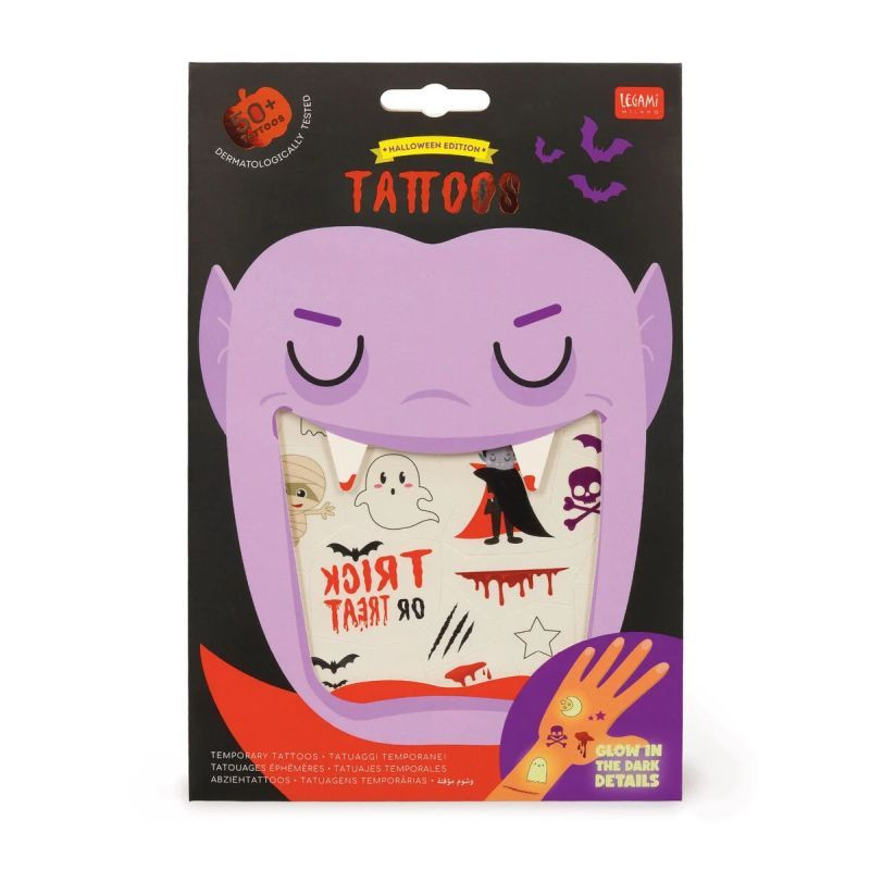 Legami Milano Σετ 50+ Τατουάζ/Temporary Tattoos (Halloween Edition)