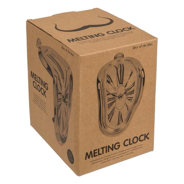 Out of the Blue Melting Time Ρολόι Ασημί (13x18cm)
