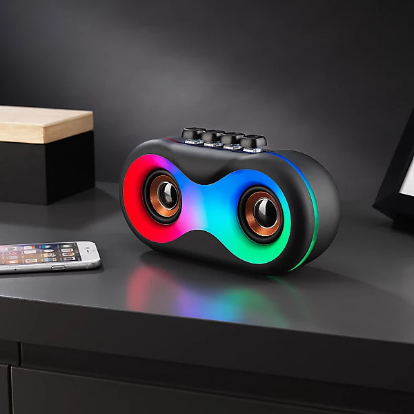 The Source Wireless Light-Up Retro Speaker (Ασύρματο Ηχείο με LED Φωτισμό)