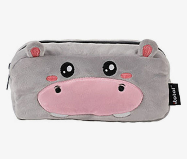 itotal Κασετίνα Plush με 1 Θήκη (Hippo)