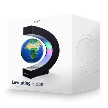 mm Levitating Globe C-Shaped (Μαγνητική Υδρόγειος με LED Φωτισμό)