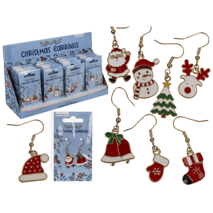Σκουλαρίκια X-MAS Christmas από Κράμα Ψευδαργύρου