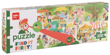 Apli Kids Find It First Puzzle (Παζλ παρατήρησης 200 κομματιών: Στην αγορά)