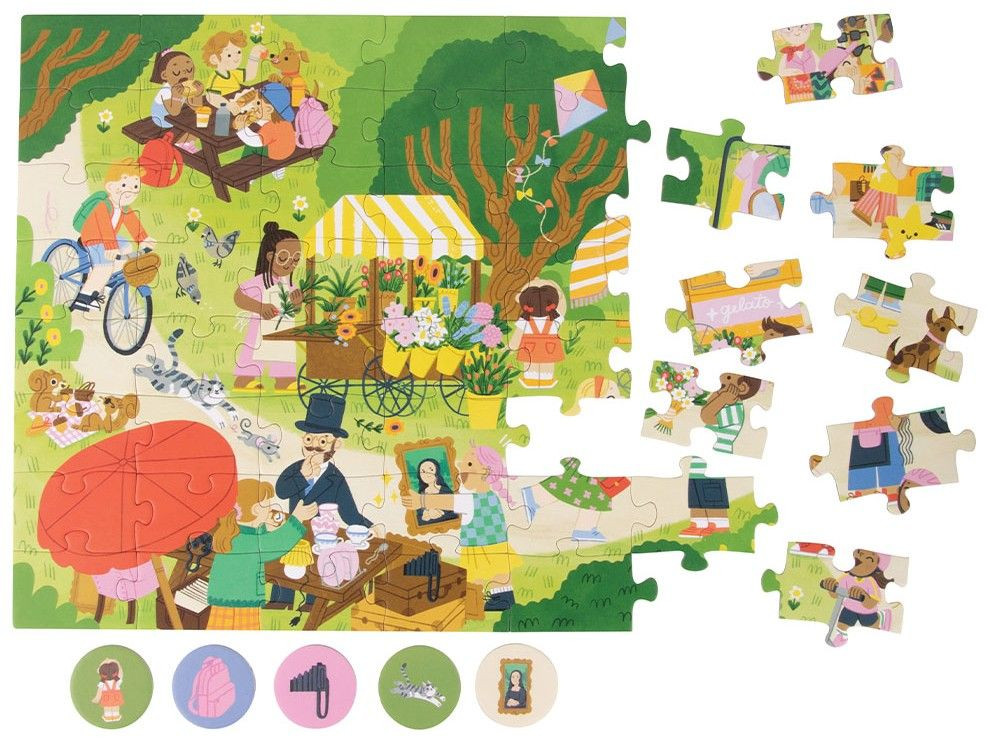 Apli Kids Find It First Puzzle (Παζλ παρατήρησης 200 κομματιών: Στην αγορά)