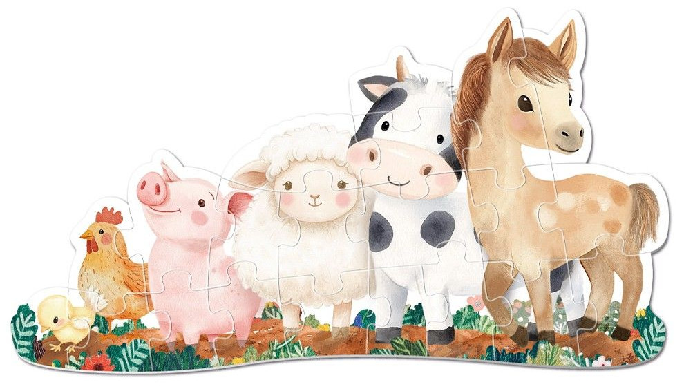 Apli Kids Προοδευτικό Puzzle Ζήστε το αγρόκτημα (6 σε 1)