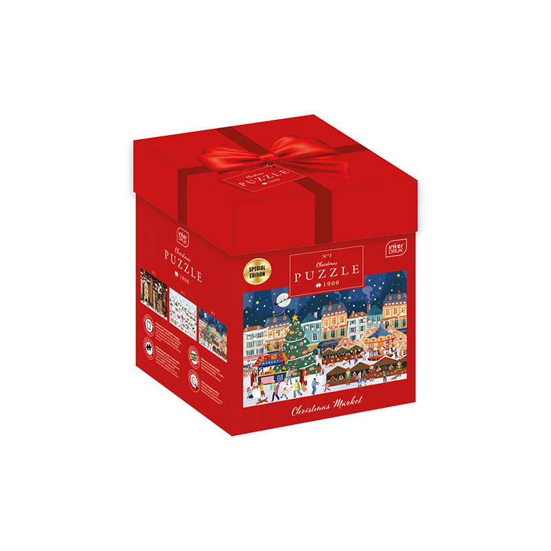 Interdruk Puzzle Christmas Box ''Christmas Market) 1000τμχ.