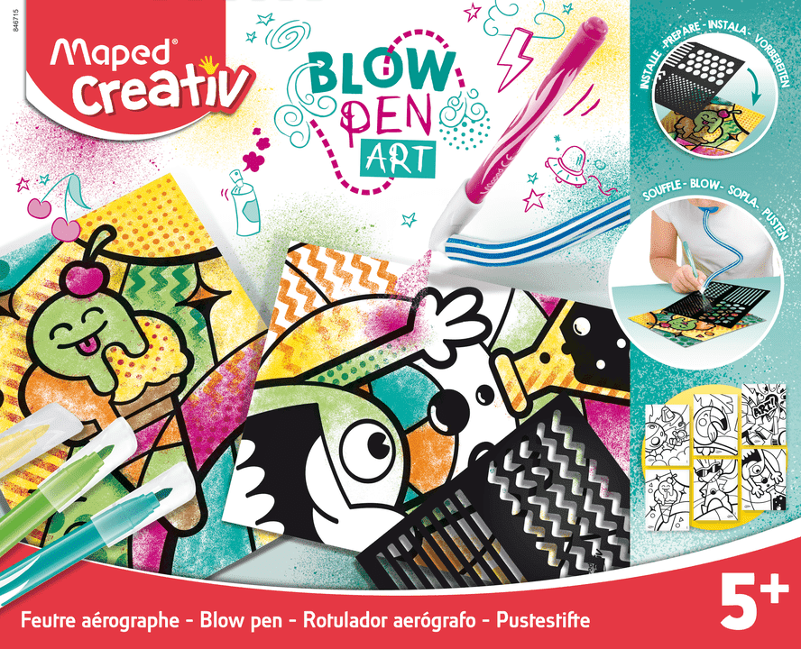 Maped Creative Blowpen Art (Μαρκαδόρος Αέρος με Στένσιλ) - Maped